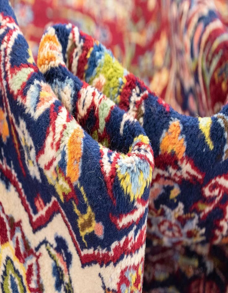 Detail image of 9' 11 x 13' 4 Hand Knotted Kashan Persian Wool Rug
