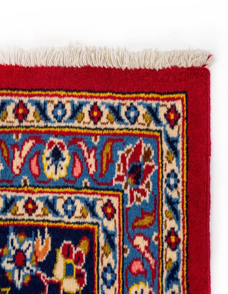 Detail image of 8' 11 x 12' 10 Hand Knotted Kashan Persian Rug