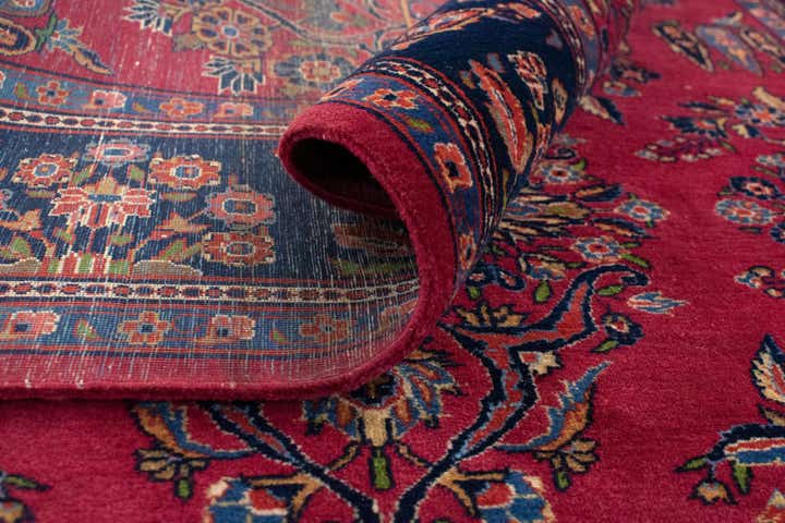 4' 5 x 6' 7 Hand Knotted Kashan Persian Rug