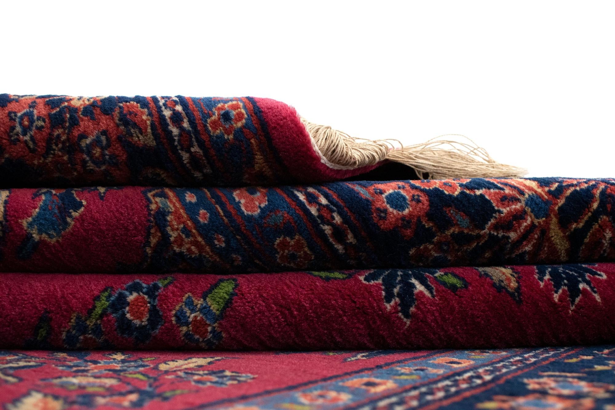 4' 5 x 6' 7 Hand Knotted Kashan Persian Rug