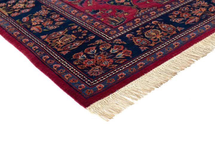 4' 5 x 6' 7 Hand Knotted Kashan Persian Rug