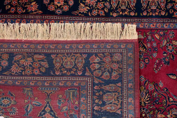 4' 5 x 6' 7 Hand Knotted Kashan Persian Rug