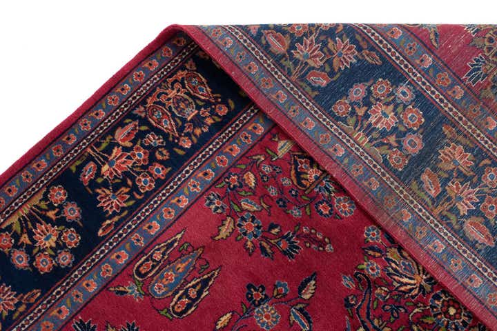 4' 5 x 6' 7 Hand Knotted Kashan Persian Rug