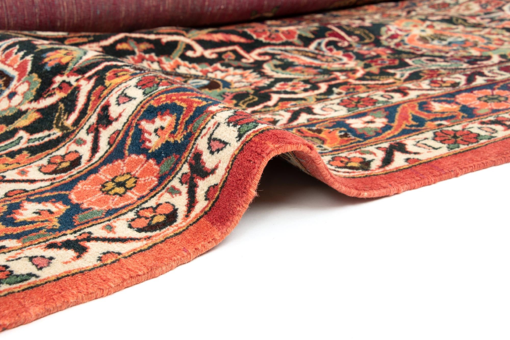 10' 6 x 14' 1 Hand Knotted Kashan Persian Rug