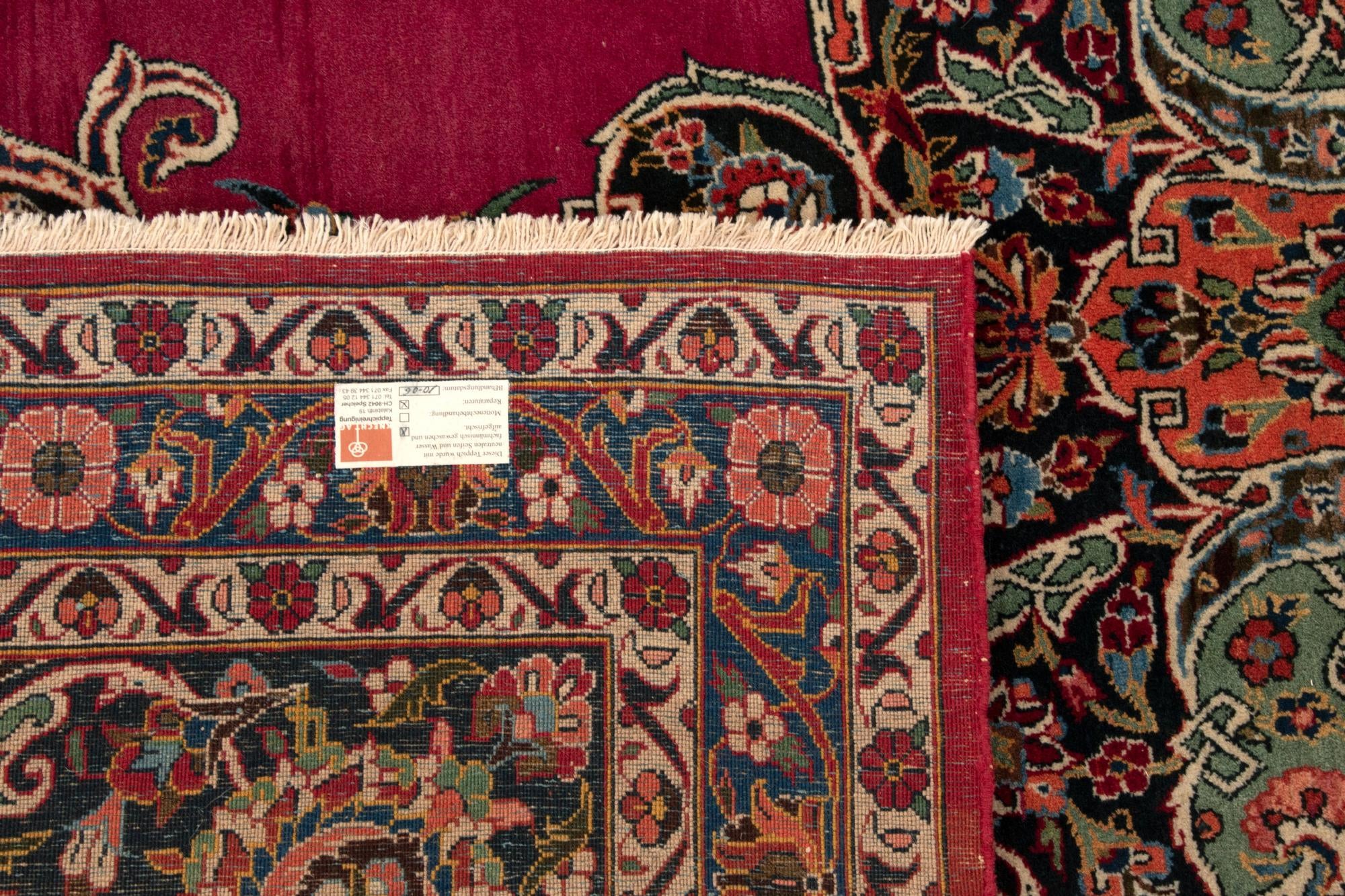 10' 6 x 14' 1 Hand Knotted Kashan Persian Rug