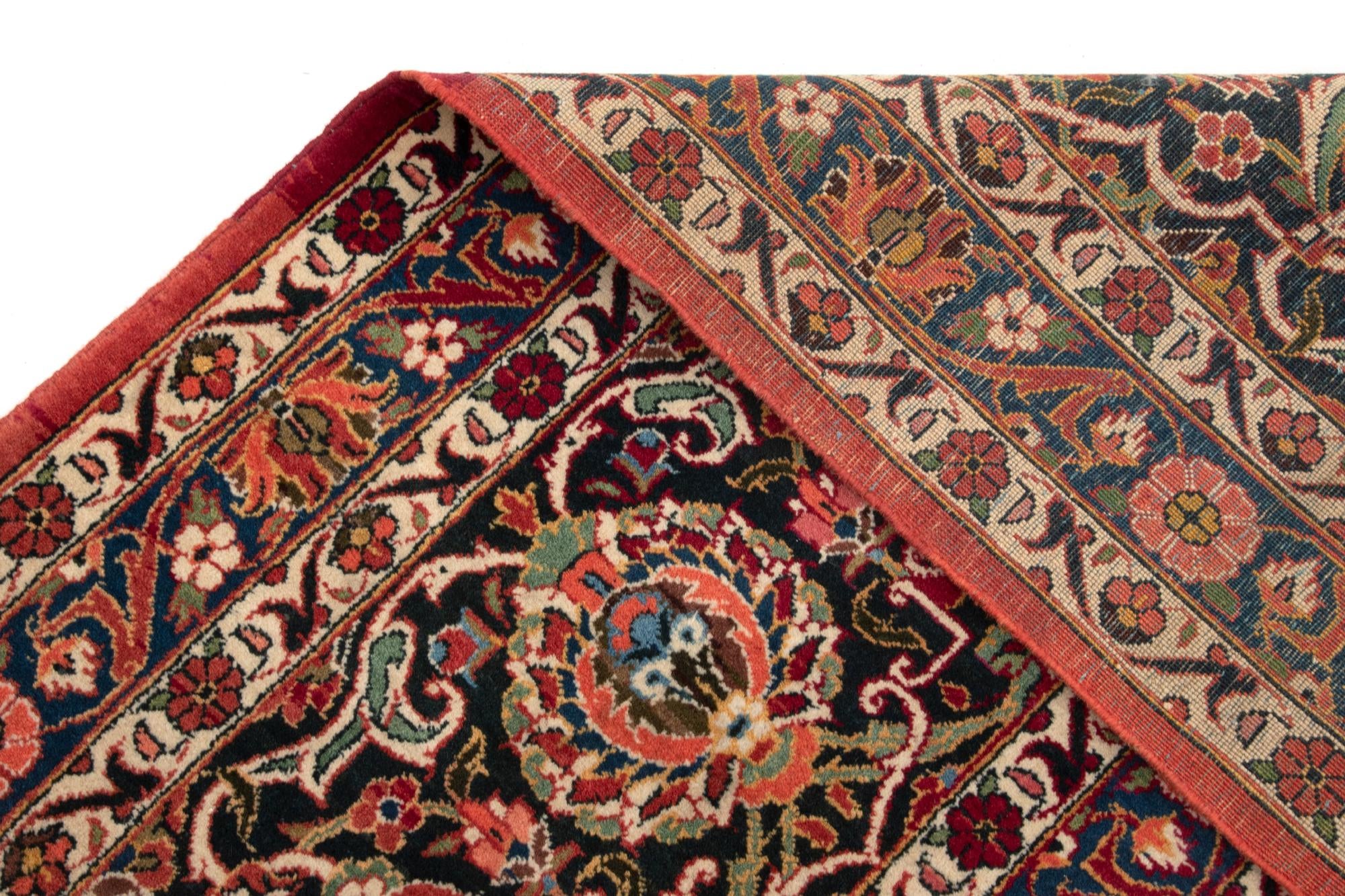 10' 6 x 14' 1 Hand Knotted Kashan Persian Rug