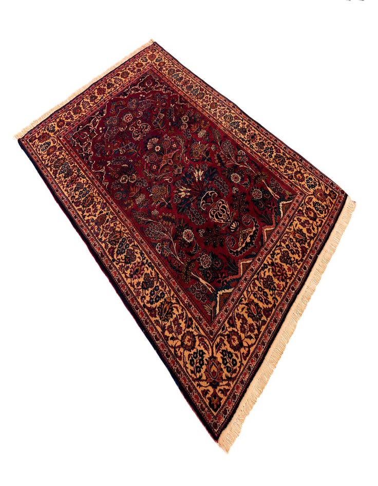 Detail image of 4' 6 x 6' 7 Kashan Wool Rug
