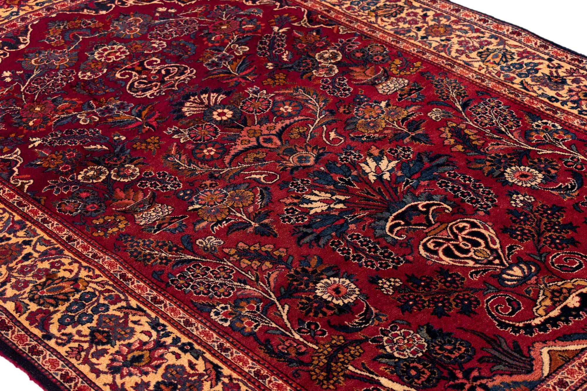 4' 6 x 6' 7 Kashan Wool Rug