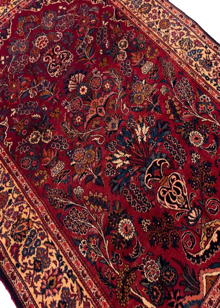 4' 6 x 6' 7 Kashan Wool Rug