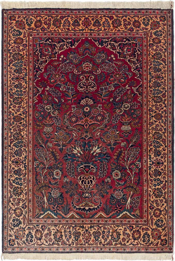 4' 6 x 6' 7 Kashan Wool Rug