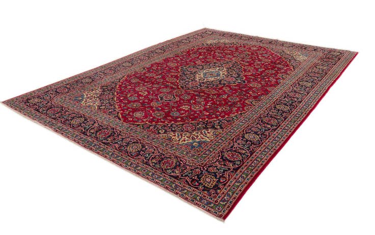 Detail image of 9' 10 x 13' 11 Kashan Wool Rug