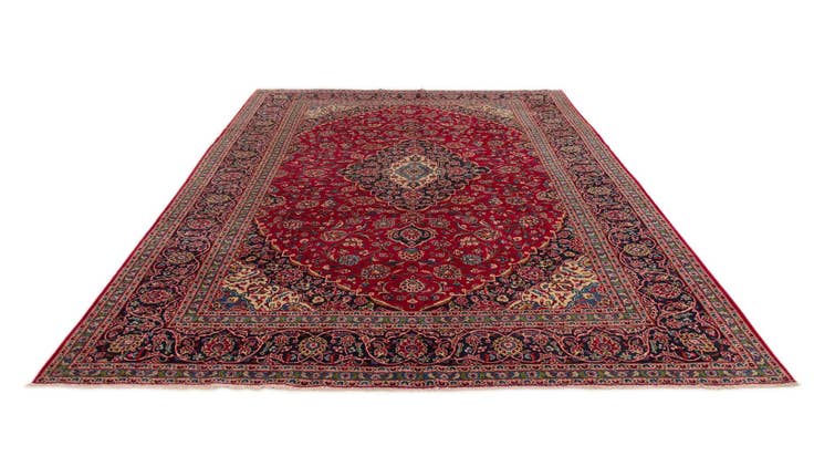 Detail image of 9' 10 x 13' 11 Kashan Wool Rug