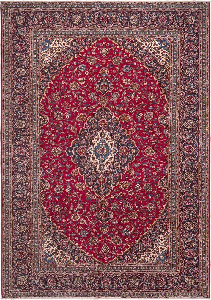 9' 10 x 13' 11 Kashan Wool Rug