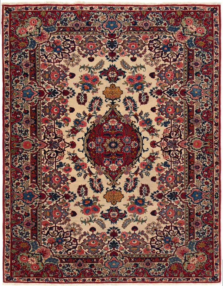 Detail image of 4' 5 x 6' 9 Kashan Rug