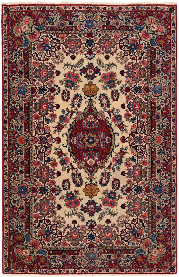 Detail image of 4' 5 x 6' 9 Kashan Rug