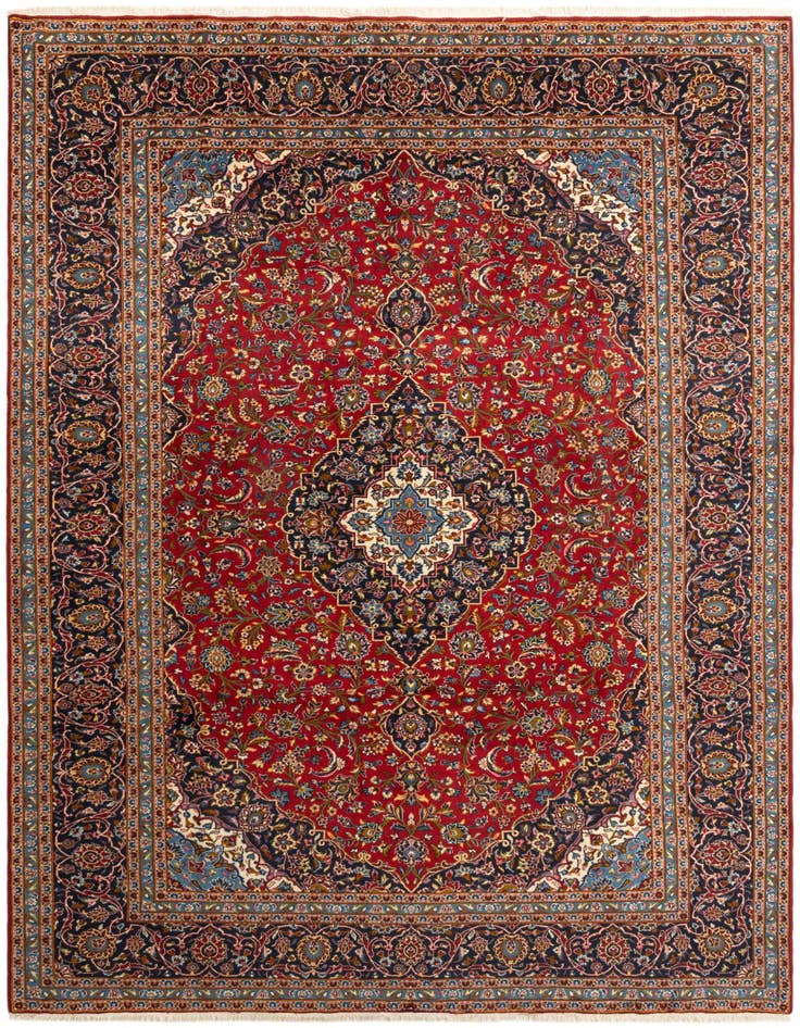 Detail image of 9' 6 x 13' 4 Kashan Rug