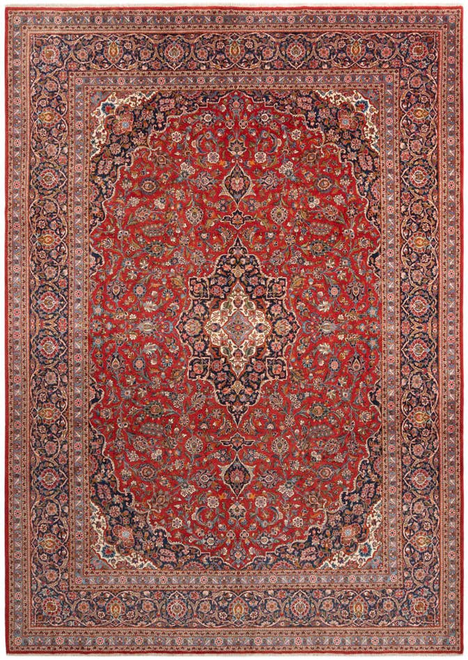 Detail image of 9' 2 x 12' 8 Kashan Rug