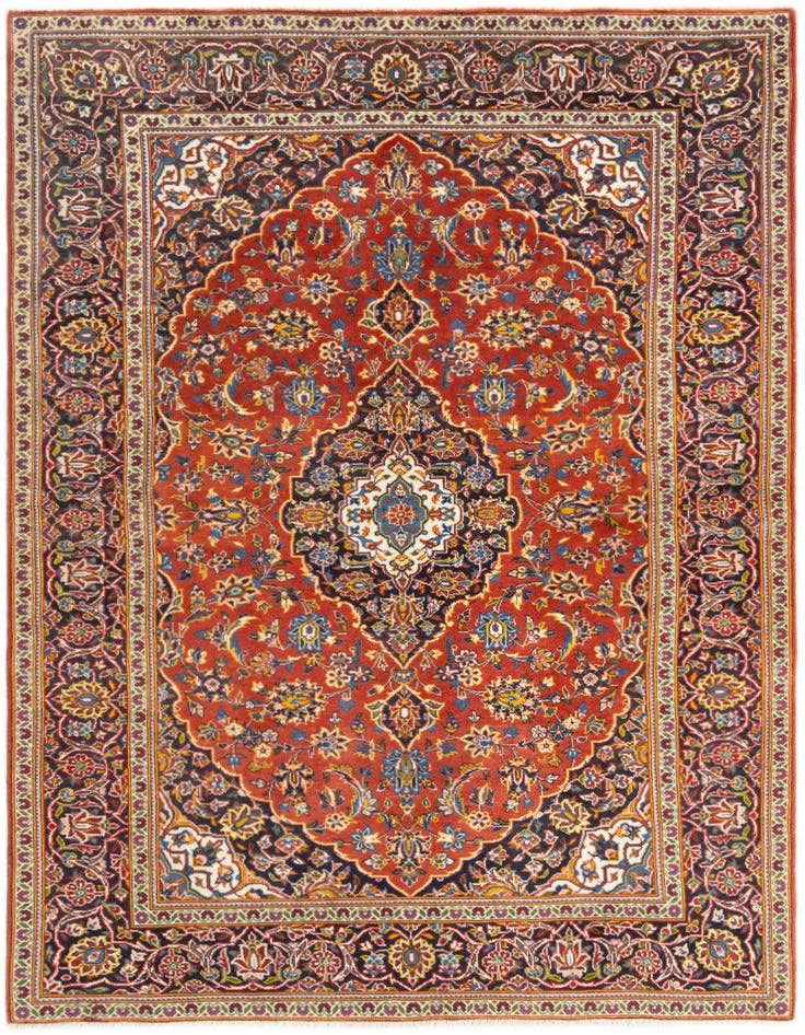Detail image of 4' 7 x 7' 2 Kashan Rug
