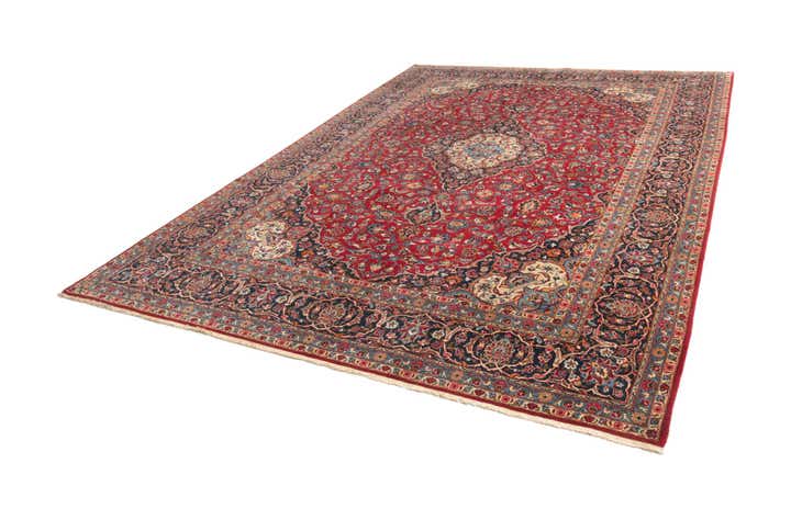 9' 2 x 12' 8 Kashan Rug