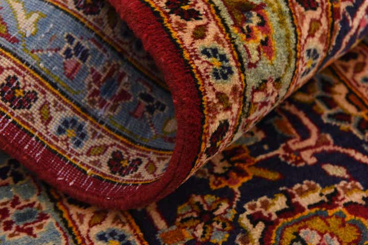 9' 9 x 13' 2 Hand Knotted Kashan Persian Wool Rug