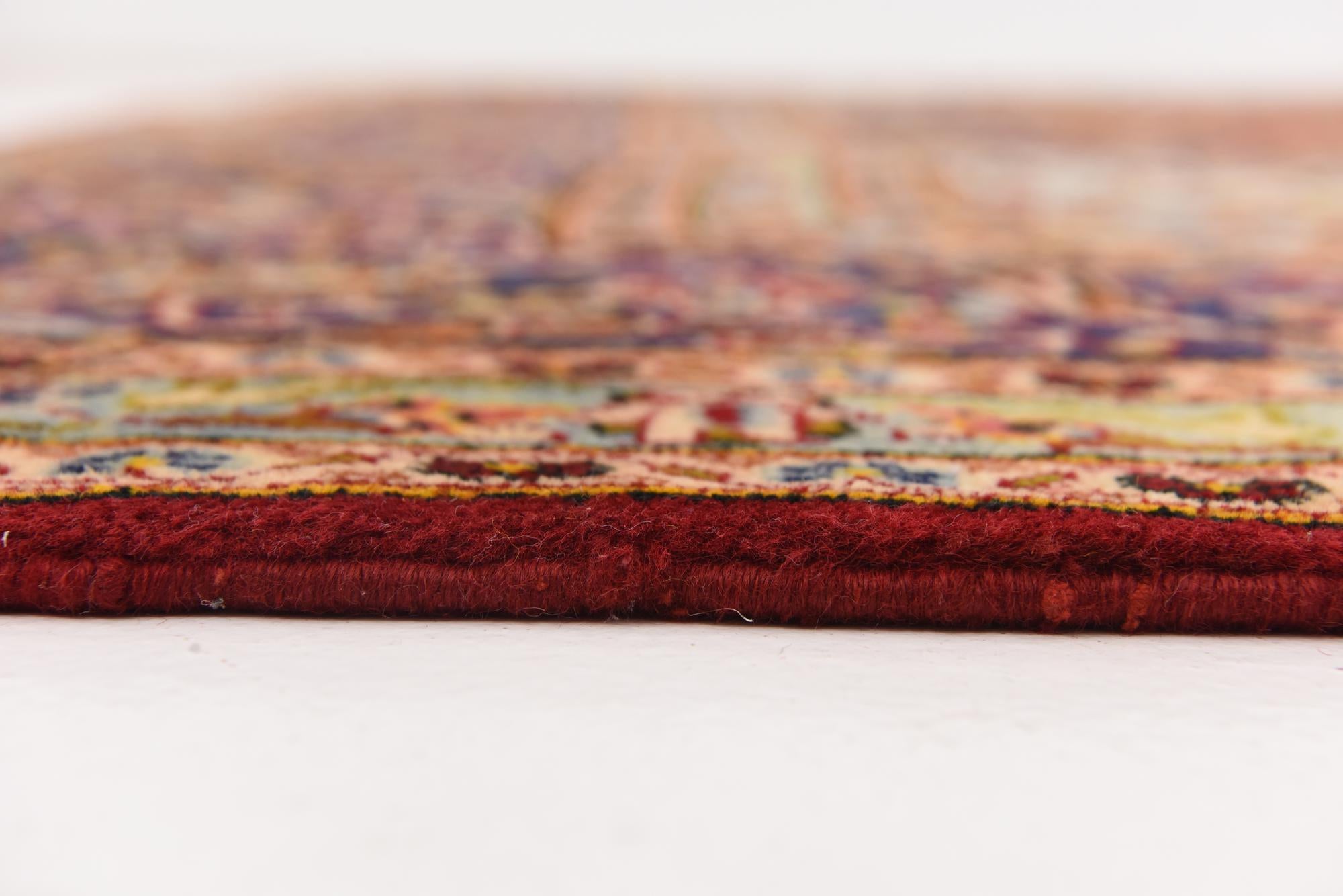 9' 9 x 13' 2 Hand Knotted Kashan Persian Wool Rug