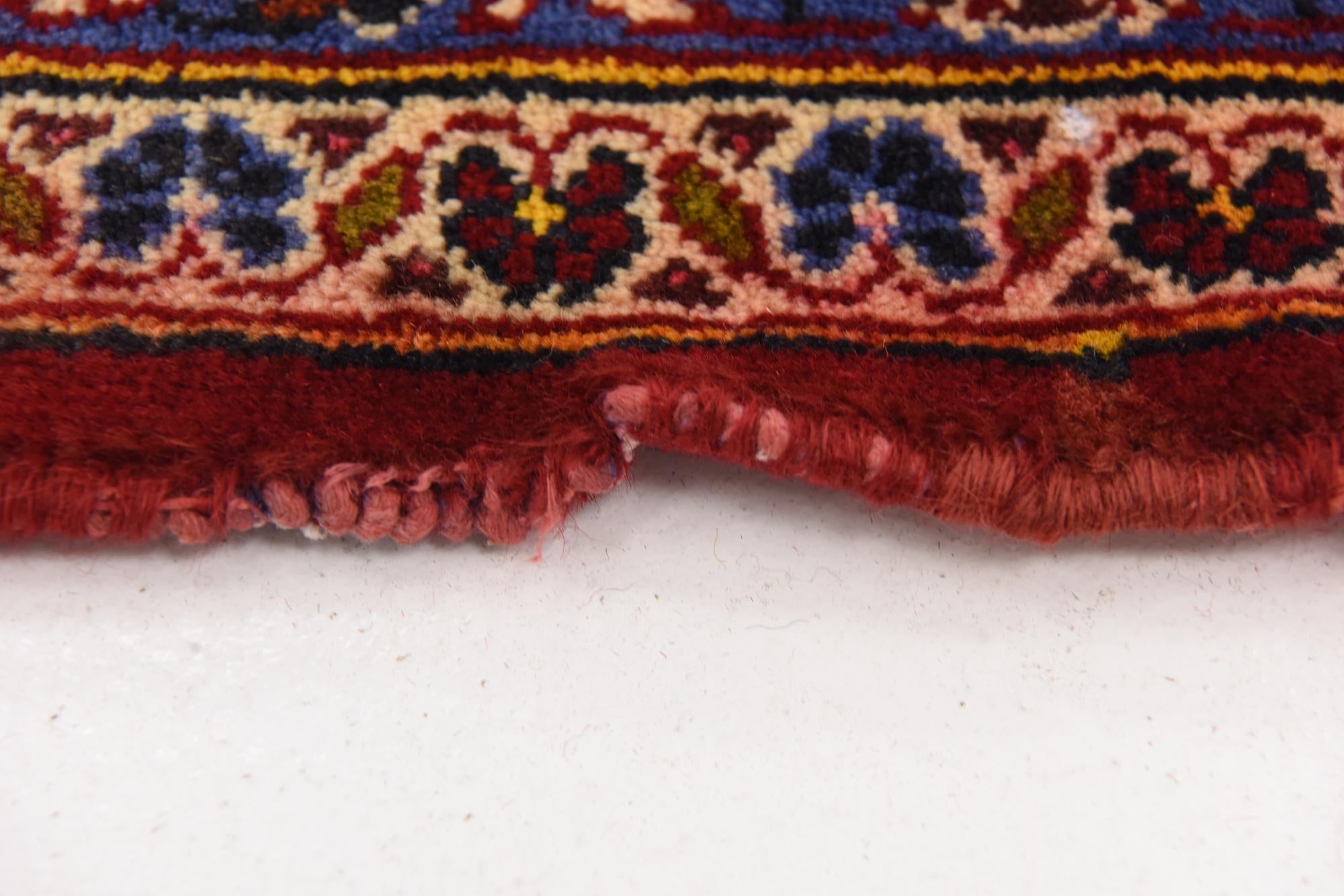 9' 10 x 13' 5 Hand Knotted Kashan Persian Wool Rug