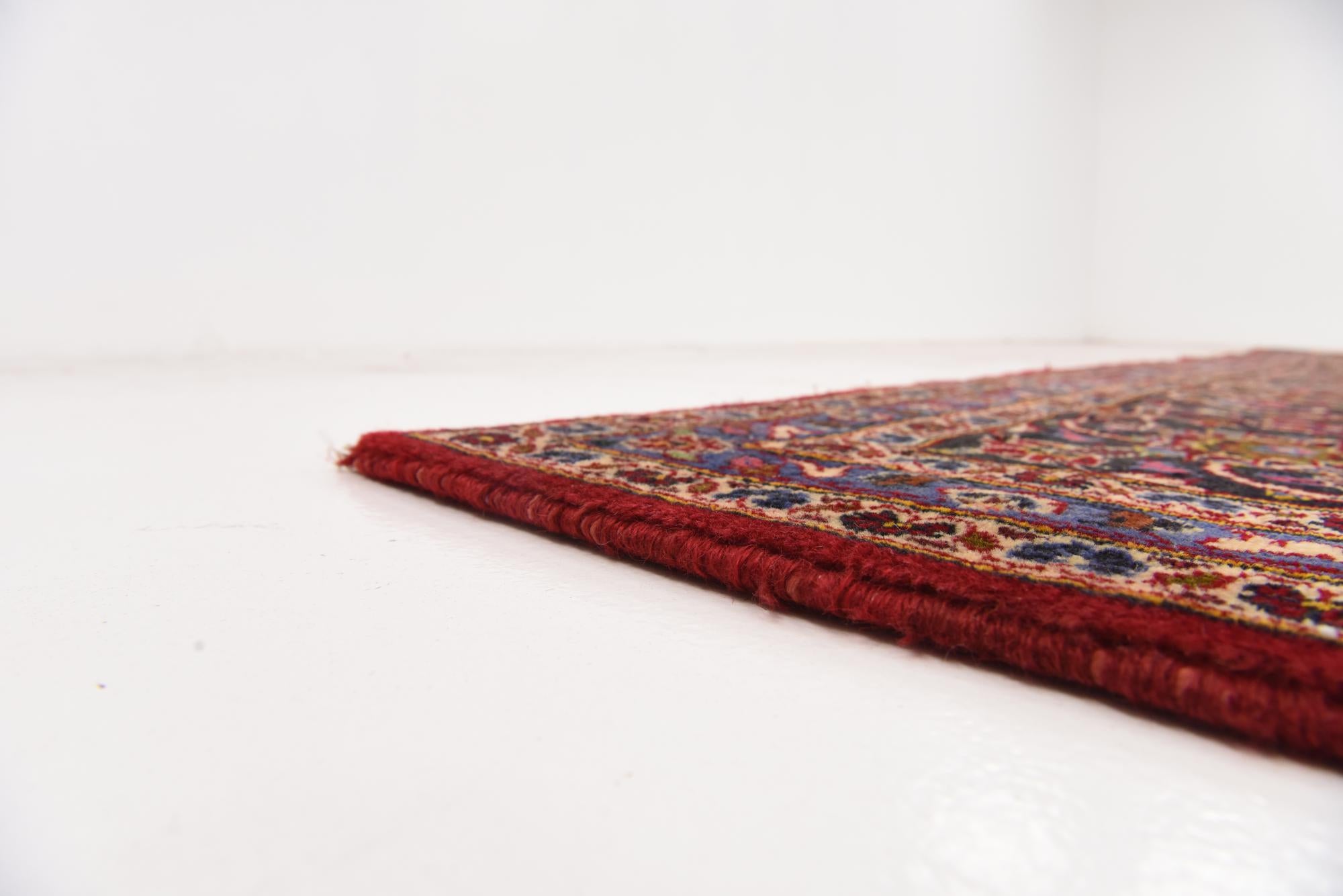 9' 10 x 13' 5 Hand Knotted Kashan Persian Wool Rug