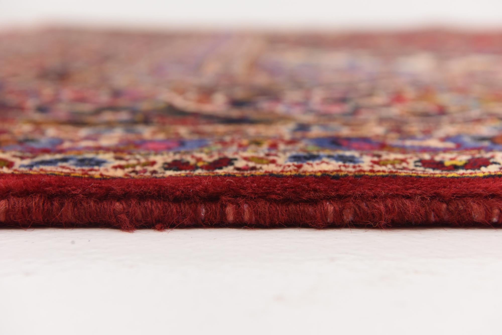 9' 10 x 13' 5 Hand Knotted Kashan Persian Wool Rug
