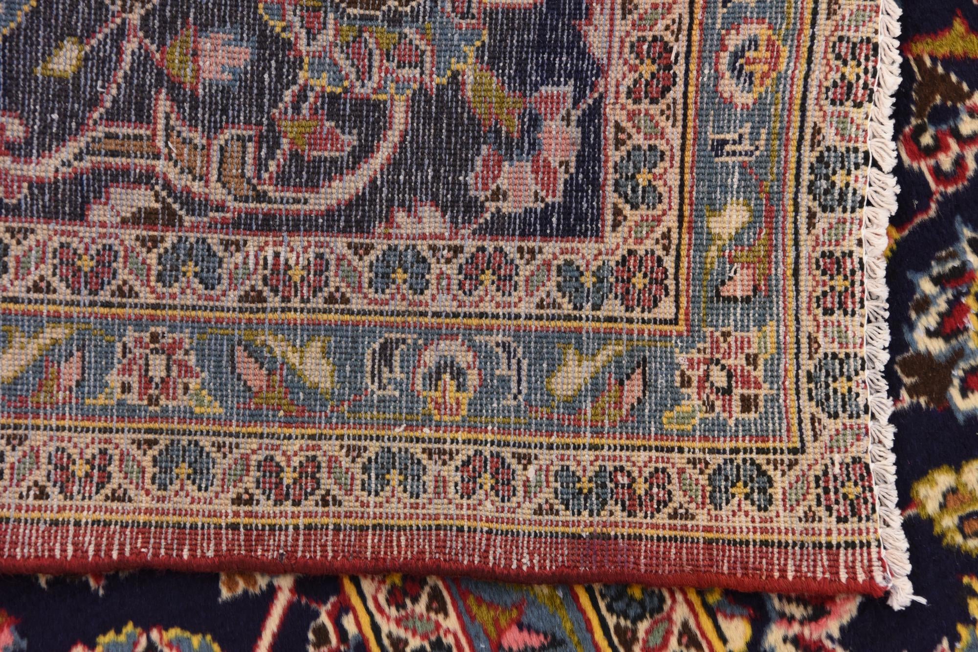 9' 6 x 13' 4 Hand Knotted Kashan Persian Wool Rug