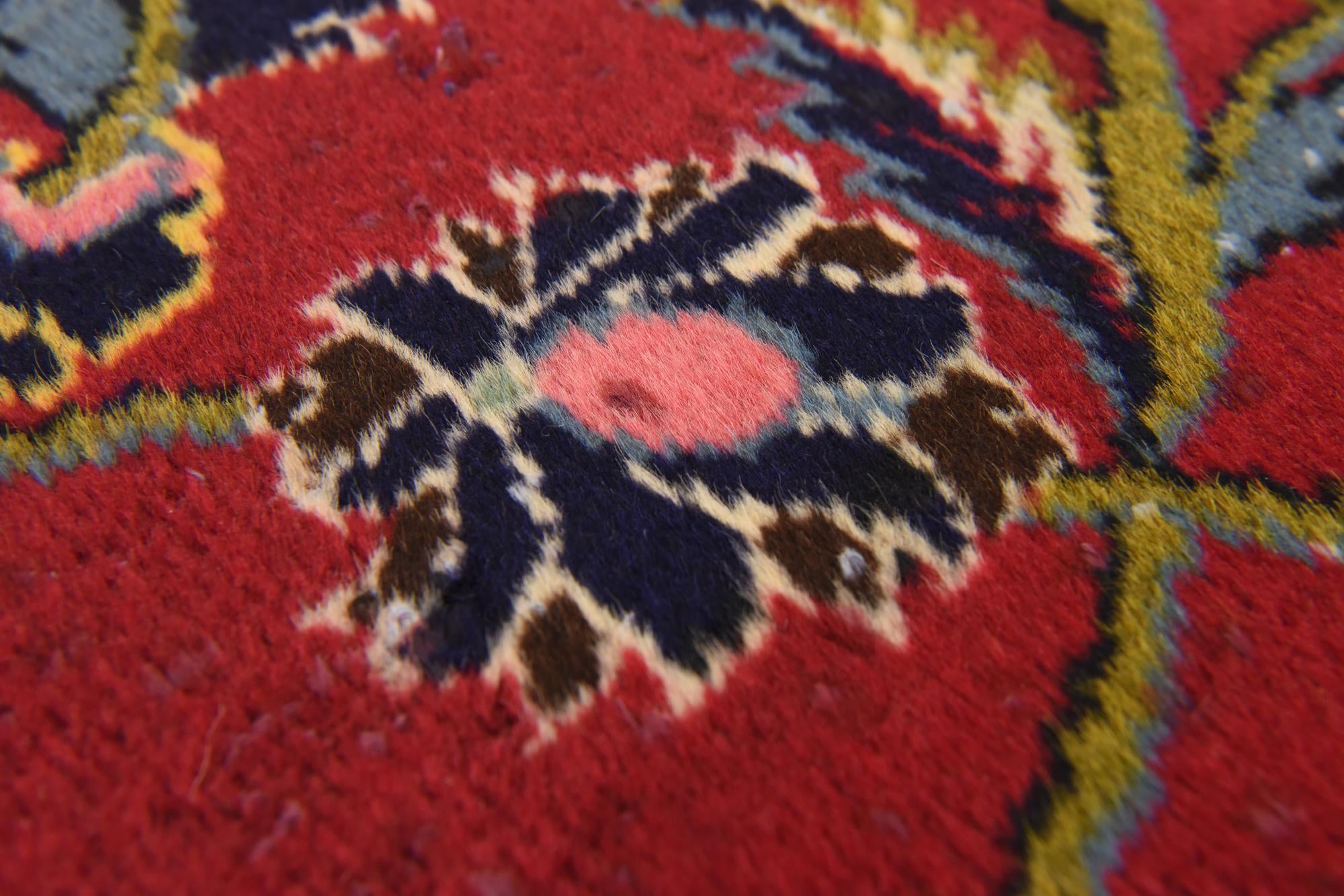 9' 6 x 13' 4 Hand Knotted Kashan Persian Wool Rug