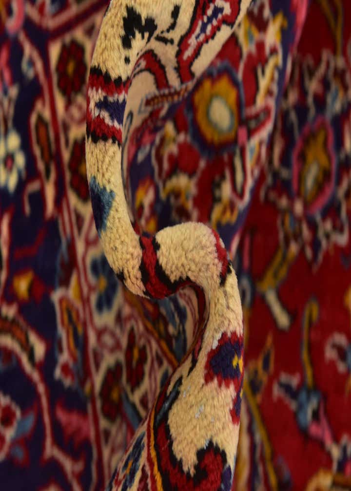 9' 10 x 13' 10 Hand Knotted Kashan Persian Wool Rug