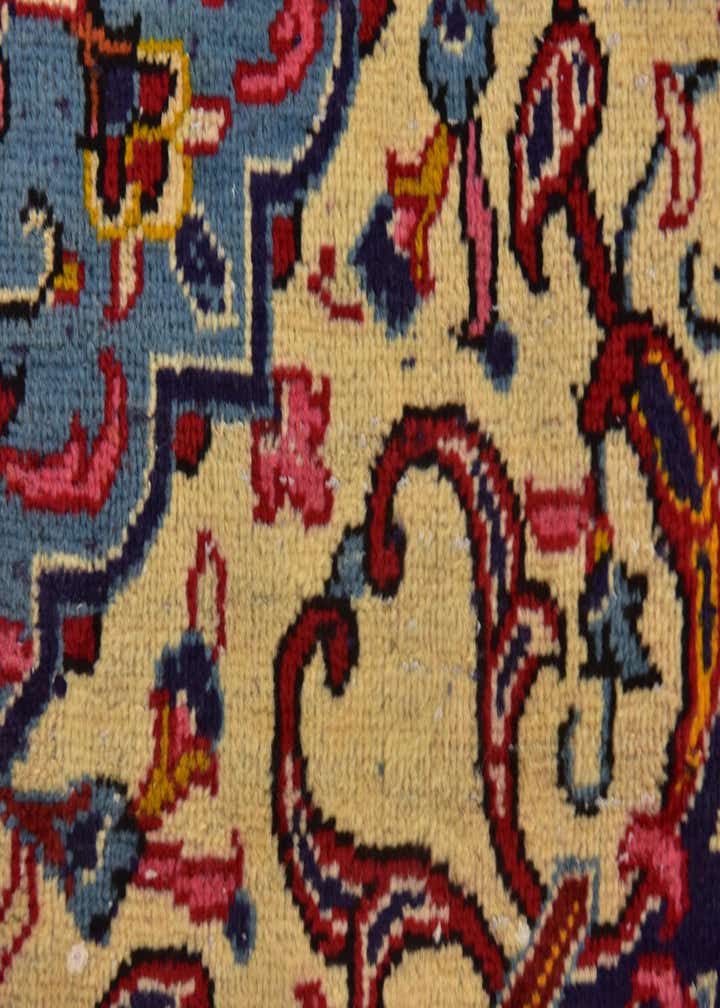 9' 10 x 13' 10 Hand Knotted Kashan Persian Wool Rug