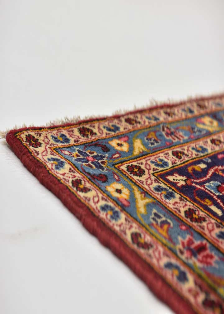 9' 10 x 13' 10 Hand Knotted Kashan Persian Wool Rug