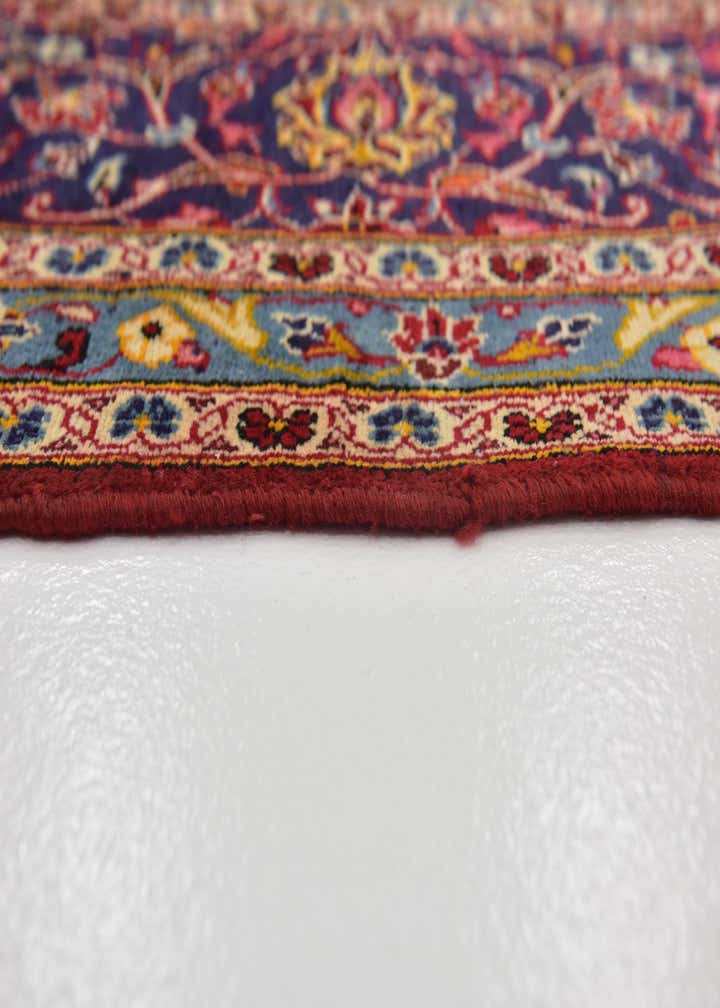 9' 10 x 13' 10 Hand Knotted Kashan Persian Wool Rug