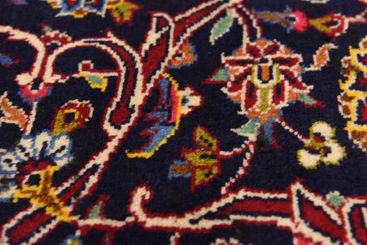 9' 10 x 12' 10 Hand Knotted Kashan Persian Wool Rug