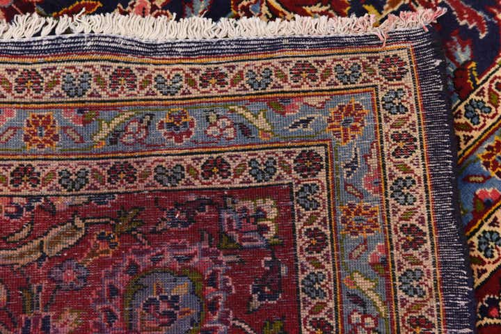 9' 10 x 13' 6 Hand Knotted Kashan Persian Wool Rug