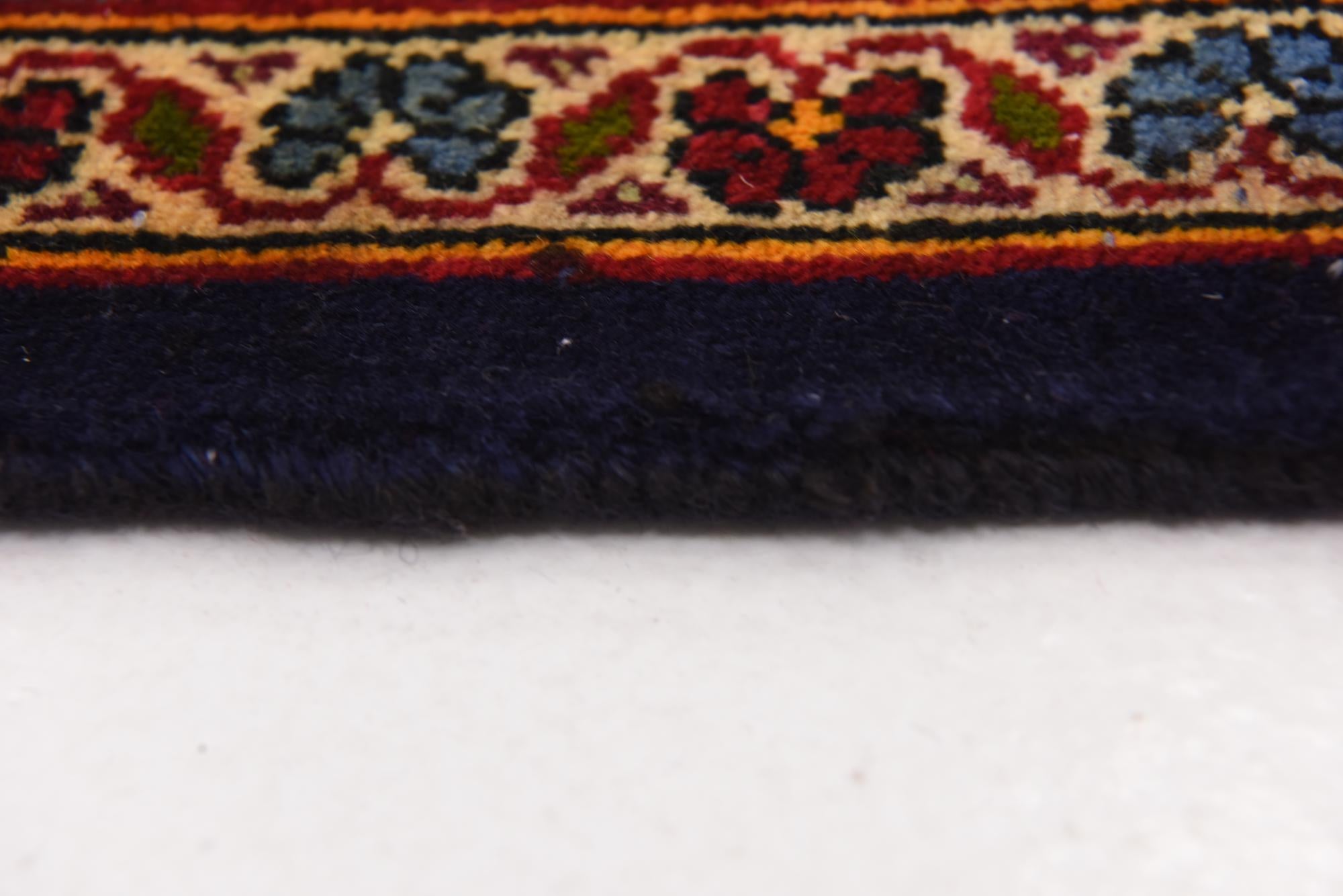 9' 10 x 13' 6 Hand Knotted Kashan Persian Wool Rug