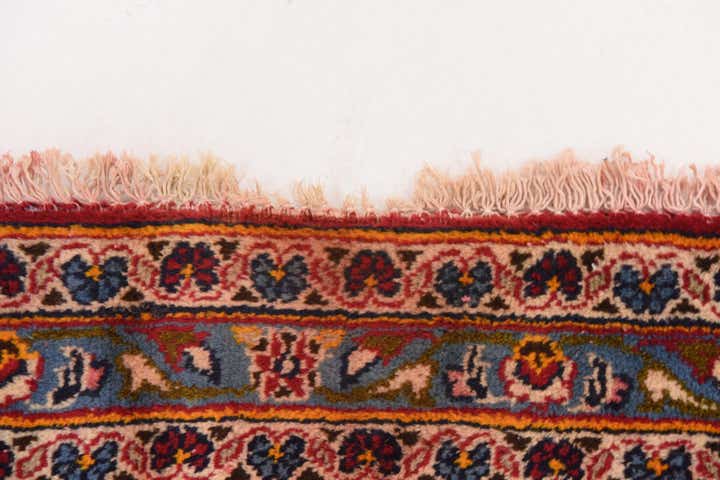 9' 8 x 13' 4 Hand Knotted Kashan Persian Wool Rug