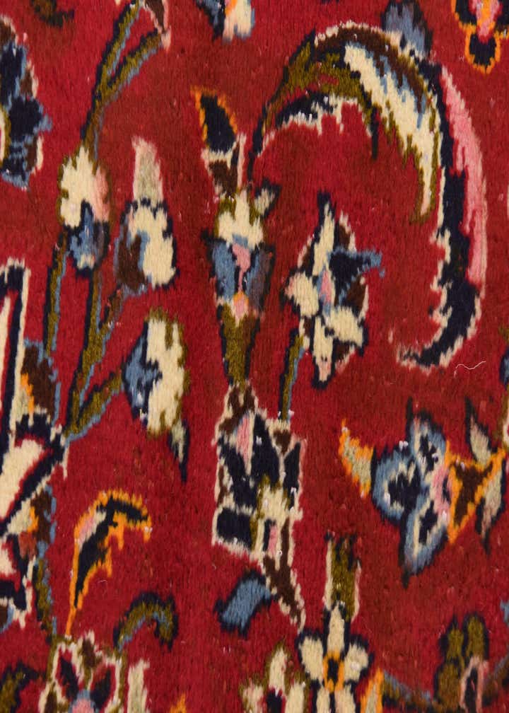 9' 8 x 13' 4 Hand Knotted Kashan Persian Wool Rug