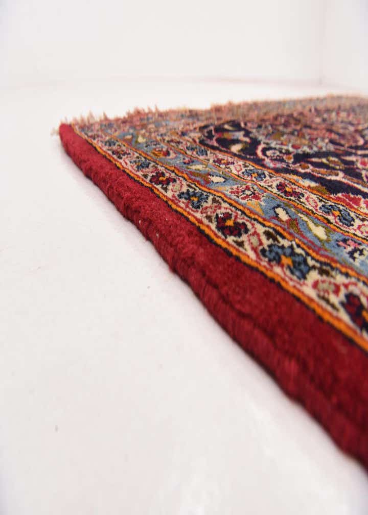 9' 8 x 13' 4 Hand Knotted Kashan Persian Wool Rug