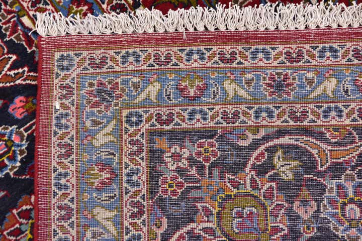 9' 9 x 13' Hand Knotted Kashan Persian Wool Rug