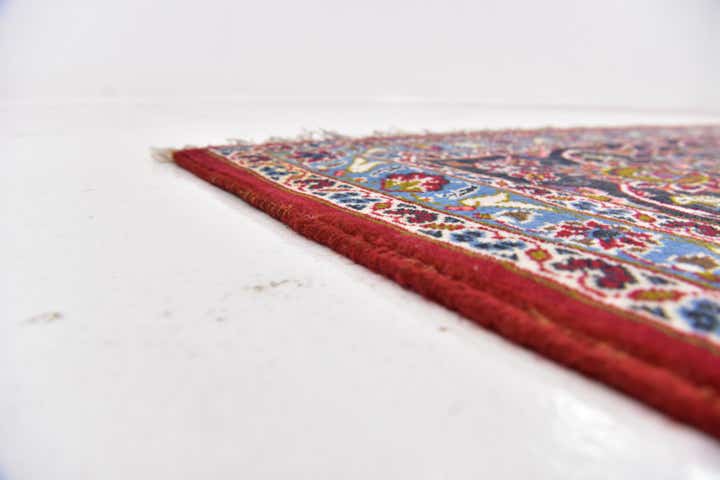9' 9 x 13' Hand Knotted Kashan Persian Wool Rug