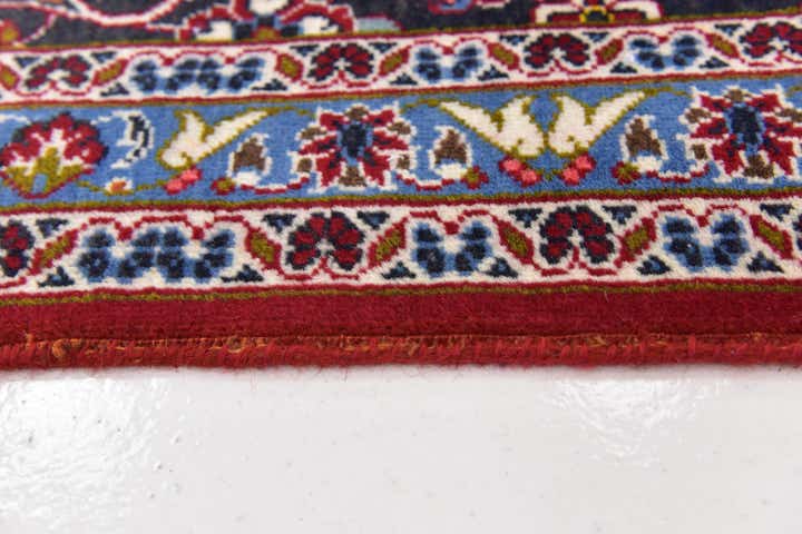 9' 9 x 13' Hand Knotted Kashan Persian Wool Rug