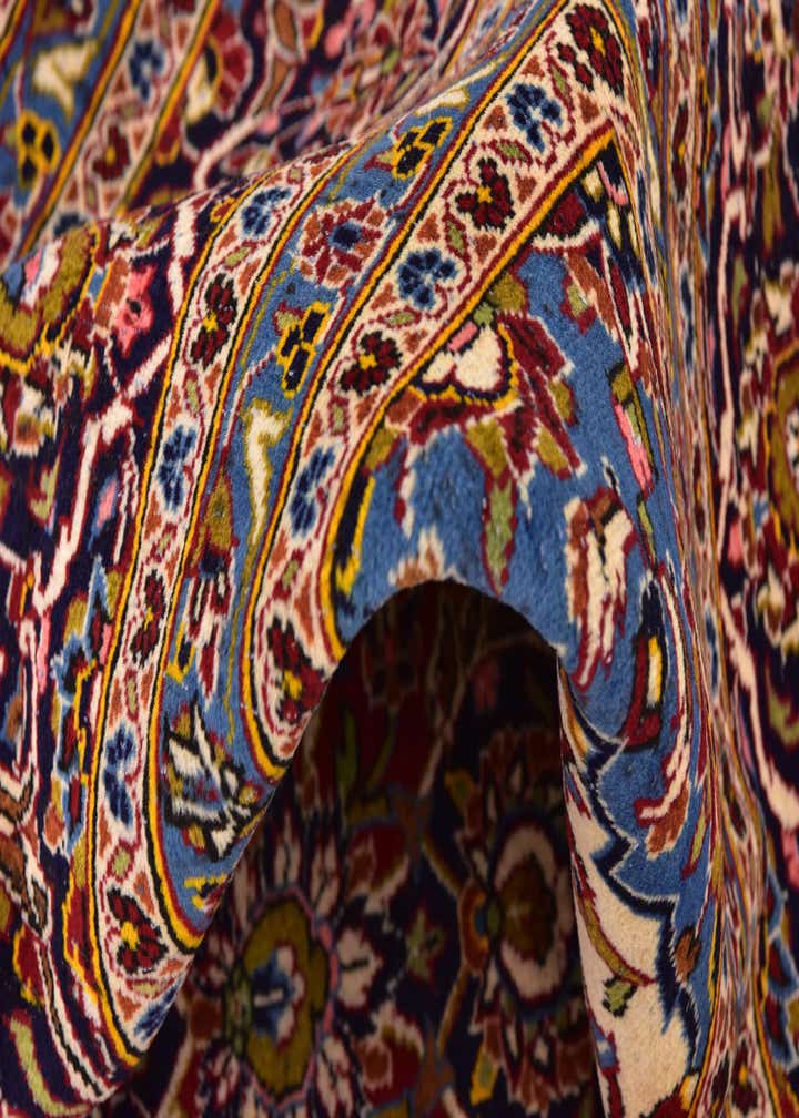 9' 10 x 13' 2 Hand Knotted Kashan Persian Wool Rug