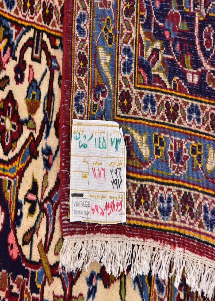 9' 10 x 13' 2 Hand Knotted Kashan Persian Wool Rug