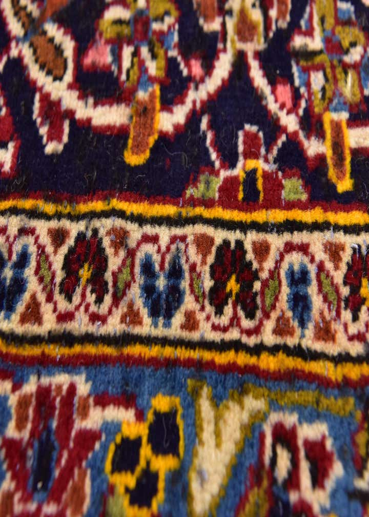 9' 10 x 13' 2 Hand Knotted Kashan Persian Wool Rug
