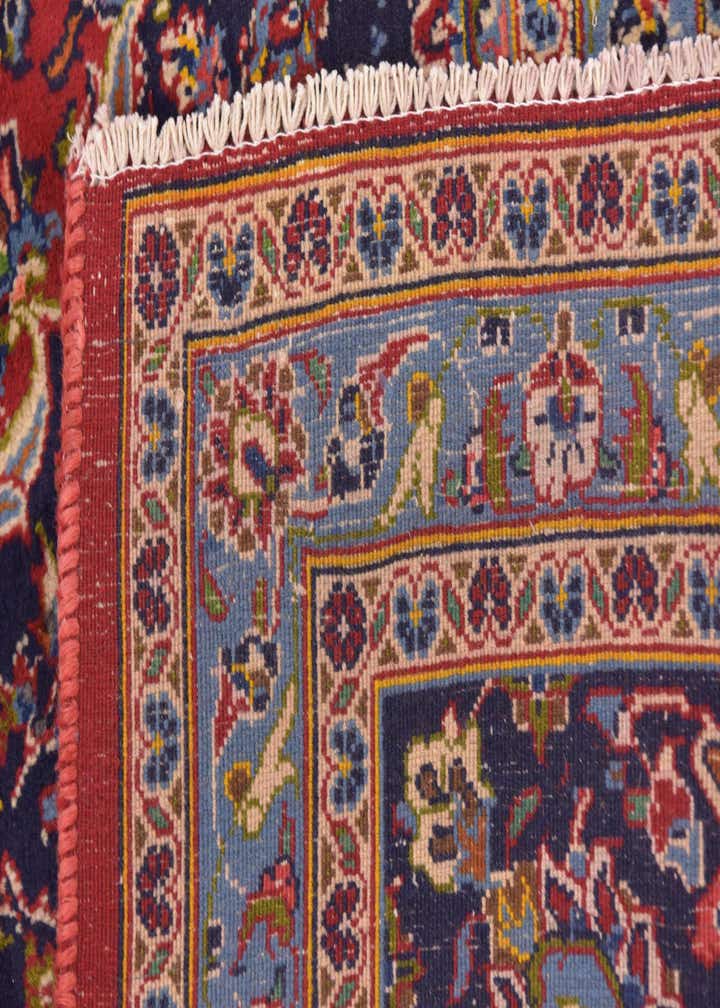 9' 8 x 12' 9 Hand Knotted Kashan Persian Wool Rug