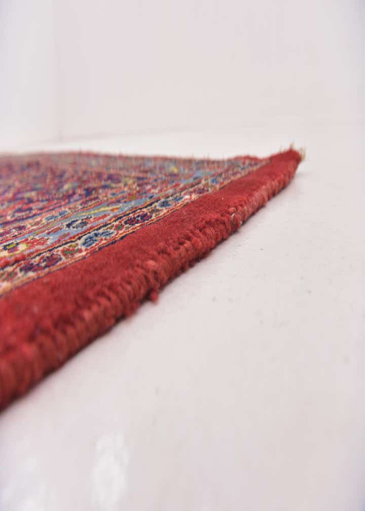 9' 8 x 12' 9 Hand Knotted Kashan Persian Wool Rug