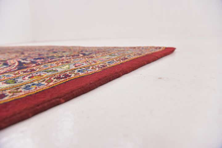 9' 7 x 13' 8 Hand Knotted Kashan Persian Wool Rug