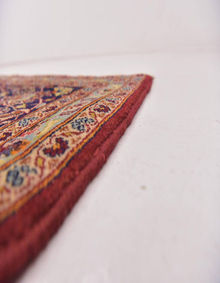 Detail image of 9' 6 x 13' 7  Hand Knotted Kashan Persian Wool Rug